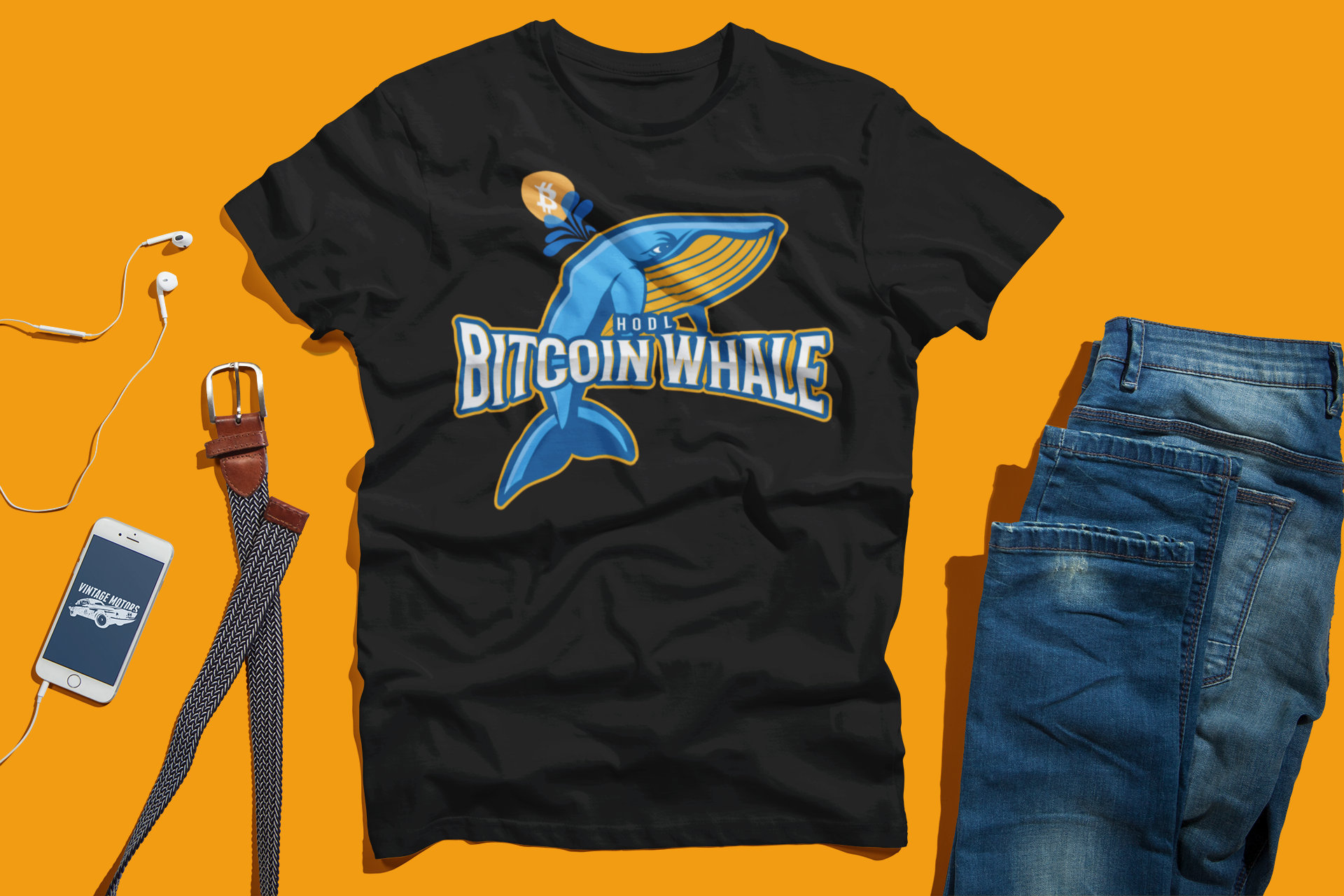 Bitcoin Whale HODL T-shirt: Crypto Gift - Etsy