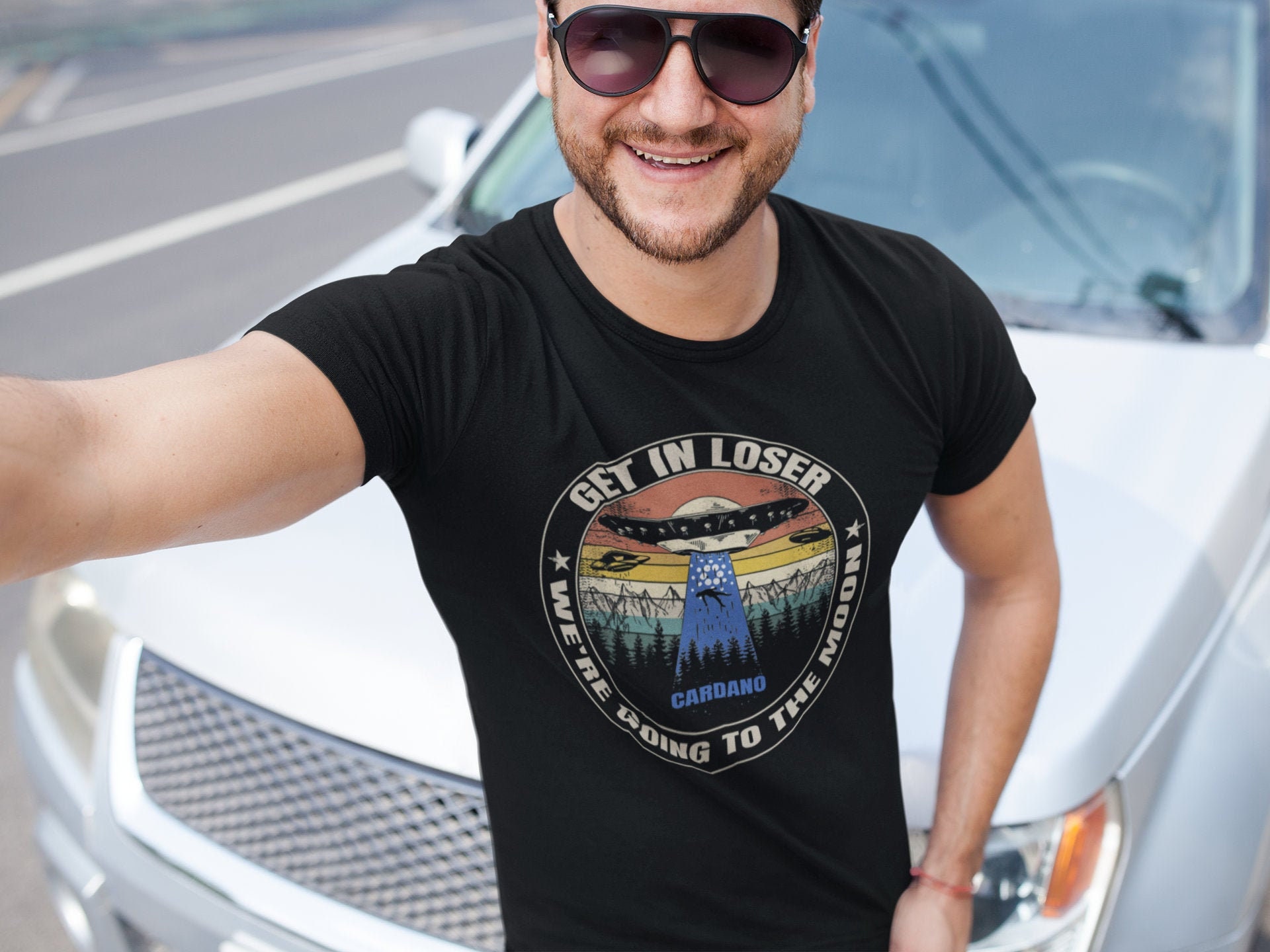 Cardano Get In Loser We're Going to the Moon shirt | ADA Crypto T shirt | Cardano Cryptocurrency tshirt