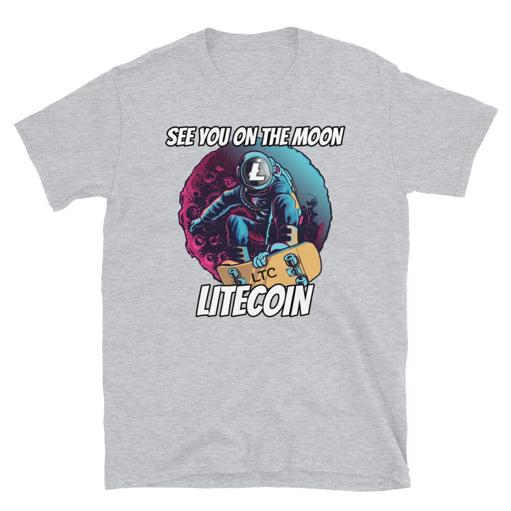 See You on the Moon Litecoin Shirt | Crypto T Shirt | LTC Cryptocurrency  Tshirt - Etsy