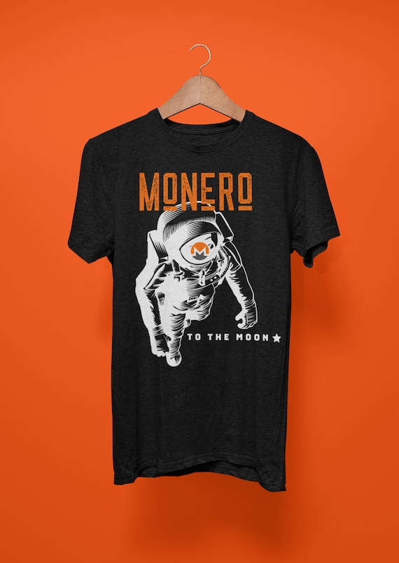 Monero XMR to the Moon Shirt | XMR Crypto T Shirt | Monero