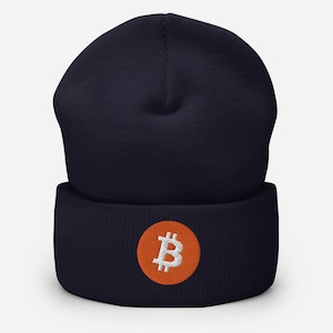 Bitcoin Beanie 3-D Stitch | Bitcoin Gifts | Cryptocurrency | Crypto Hat | Technology | Unisex