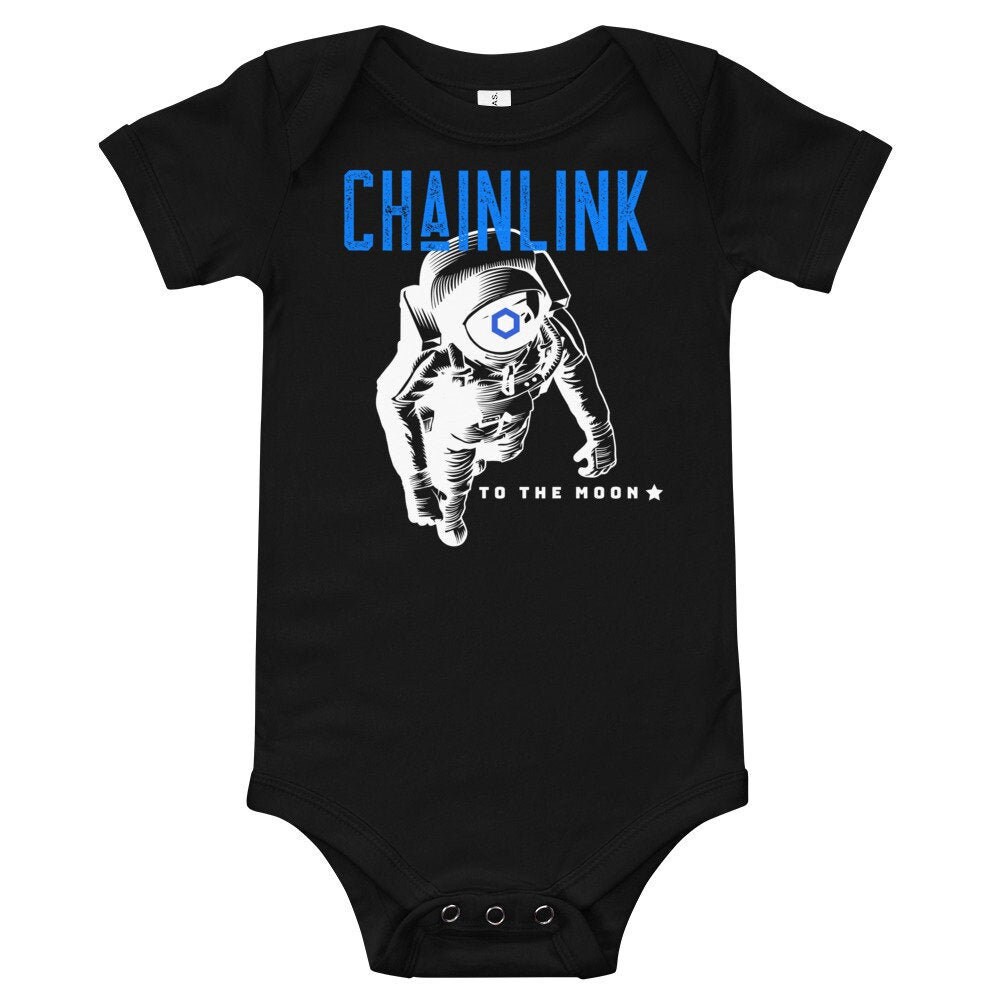 Chainlink Baby Short Sleeve One Piece to the Moon Onesies | LINK Crypto |  Chainklink Cryptocurrency Infant - Etsy