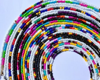 Beaded Pride Flag Necklace