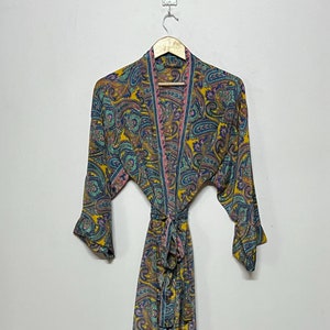 Boho Paisley Kimono, Strickjacke für Frauen, Festival Kimono, Strandabdeckung für Frauen, Umstandsmode, Boho Duster, Geschenk für sie