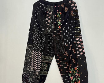パンツ Embroidery Patchwork Trousers/BLK 38 Embroidery Patchwork Trousers