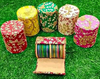 Wholesale Lot Of 1 To 100 Pcs Indian Handmade Bangles Box, Wedding Gift Box, Indian Wedding Gift, Party Favor, Return Favor, Gift For Guests