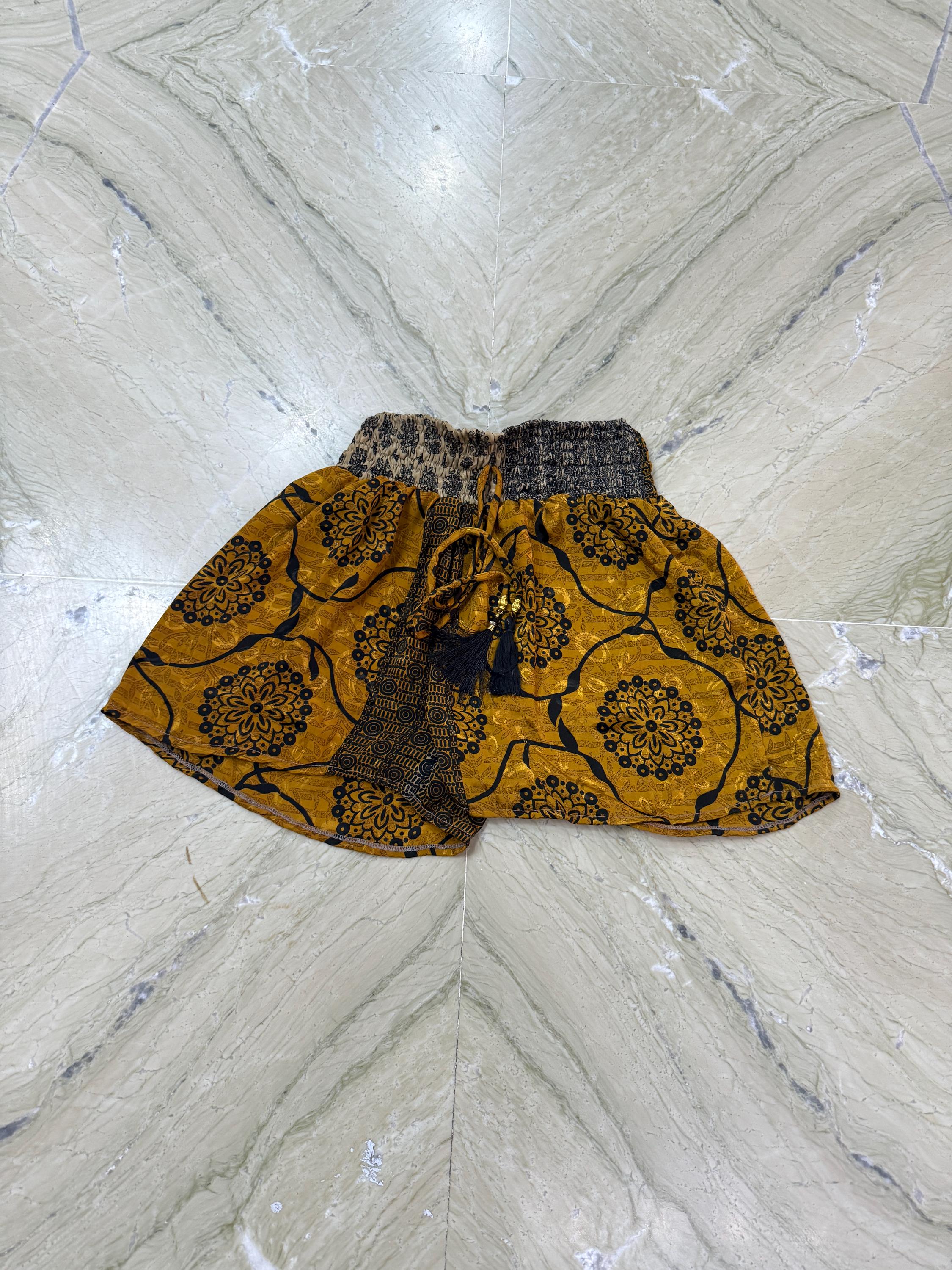 Short d'été léger / Short en soie unisexe / Short de yoga bohème hippie / Short à porter en soie / Boxer short en soie pour homme