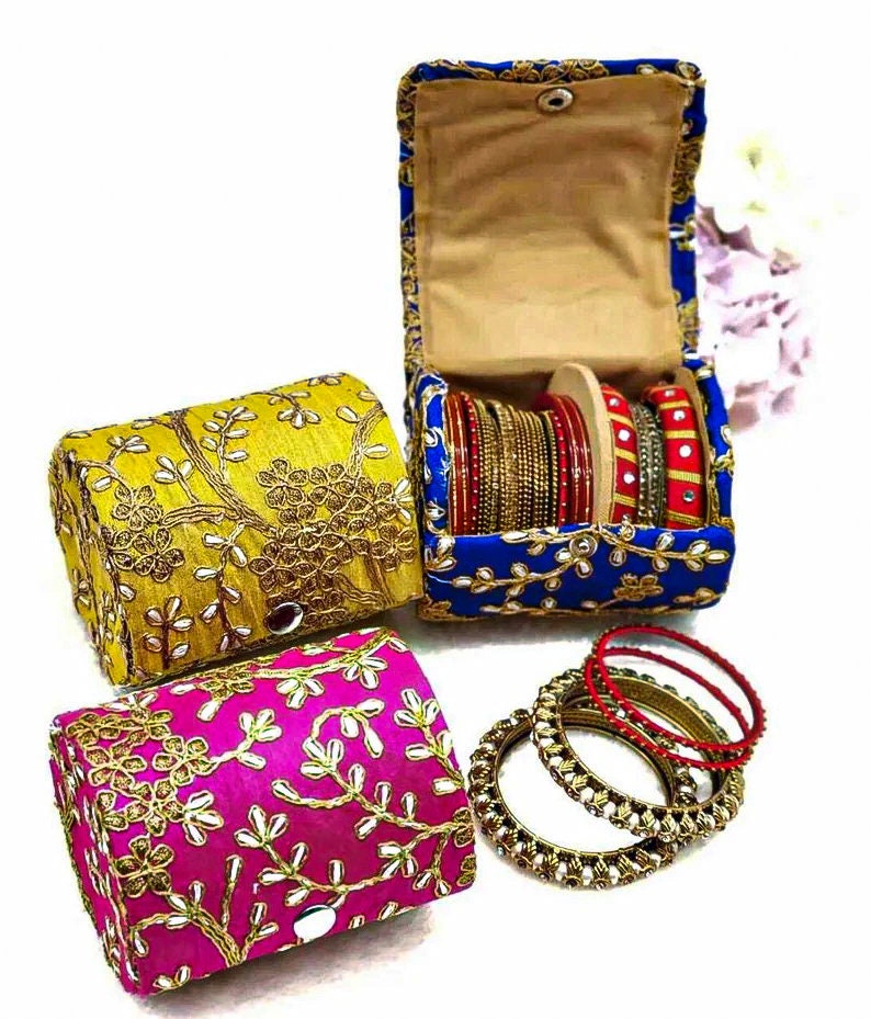 Wholesale Lot Of 1 To 100 Pcs Indian Handmade Bangles Box, Wedding Gift Box, Indian Wedding Gift, Party Favor, Return Favor, Gift For Guests image 4