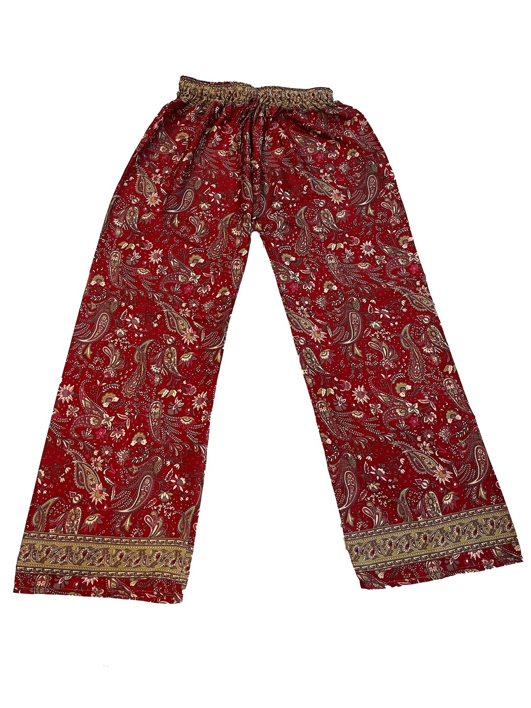 Women Silk Yoga Pants, Lightweight Super Comfy Wide Leg Pant, Summer Wear Silk Palazzo Pant