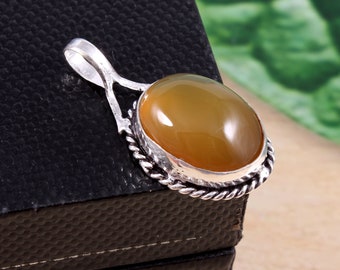 Silver Plated Onyx Pendant Jewelry | Handicraft Jewelry | Boho Jewelry | Designer Pendant Jewelry | Birthstone Pendant | Gift For Her