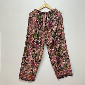 Recycle Silk Trouser Palazzo Pant Wide Leg Silk Pant For Women Lightweight Silk Yoga Pants Boho Palazzo Pants Silk Trouser Silk Pants