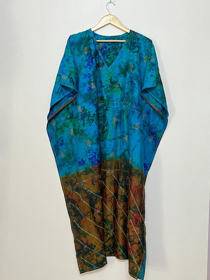 Silk kaftan
beach cover up
maxi dress
plus size kaftan
Gift For Her
Resort Wear
Silk Tie Dye Kaftan
Long Kaftan
Vacation Dress
Tie Dye Kaftan
Hippie Dress
Kaftan For Women
Lounge Wear