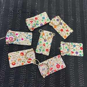 Indian Handmade Women's Embroidered Mobile Cover / Wholesale Lot Of Mobile Pouch Bag / Indian Wedding Gift / Gift For Guests image 9