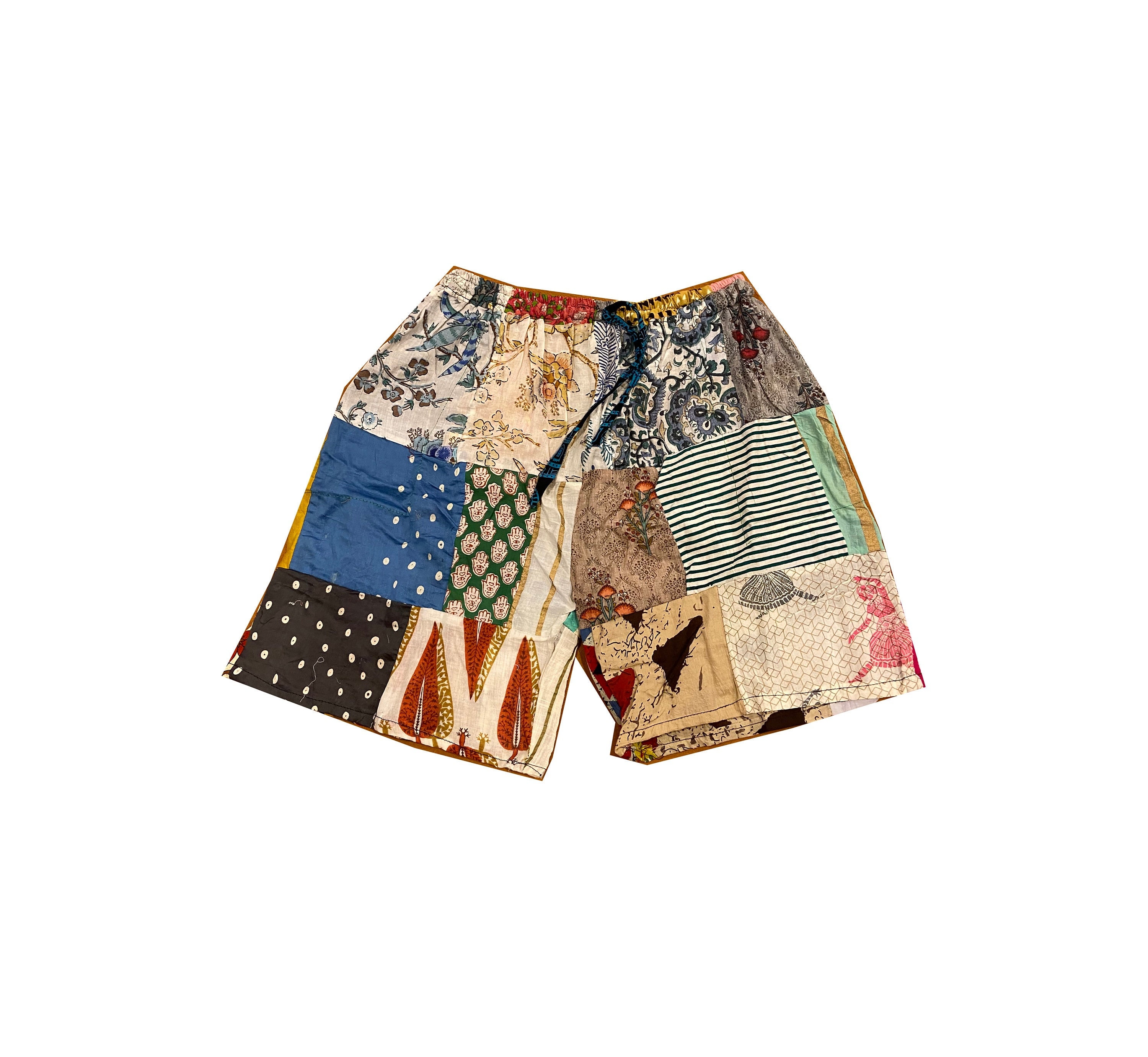 Handmade Boho Patchwork Shorts-unisex Hippie Fashion