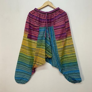 Harem Pants, Hippie Trousers, Aladdin Pants, Loose Fit Cotton Trousers, Bohemian Summer Pants, Yoga Pants, Festival Wear,