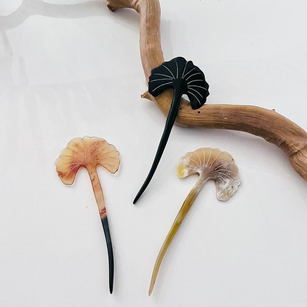 Hair Folk| Gingko Leaf Hair accessory| Hair stick| Hair pin| Classic Hair Clips For Thick Hair