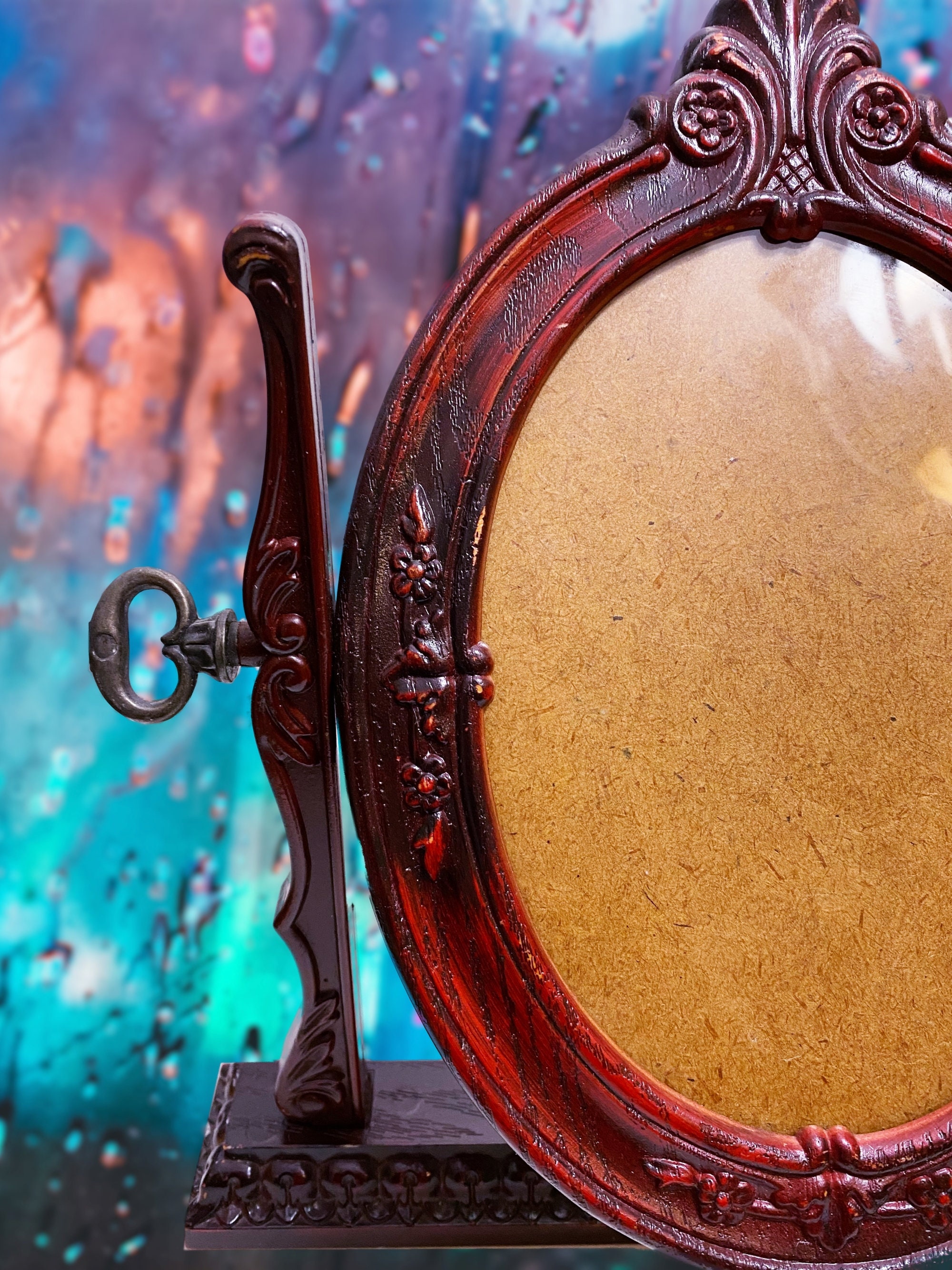 Table Top Acrylic Faux Wood Swivel Frame Tilting Frame Home - Etsy