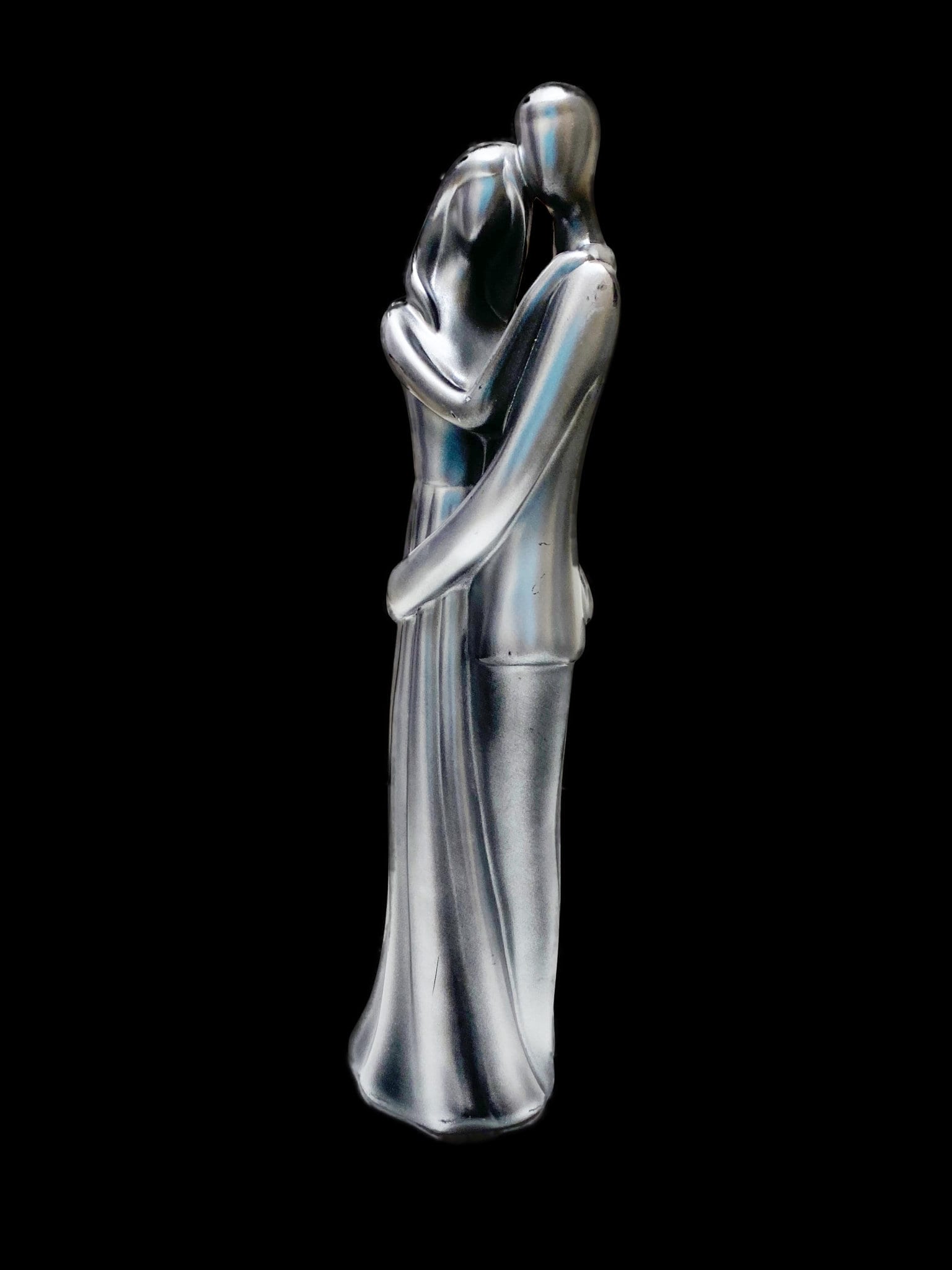 Vintage Silver Man Woman Couple Figurines Silver Art Deco Statue ...
