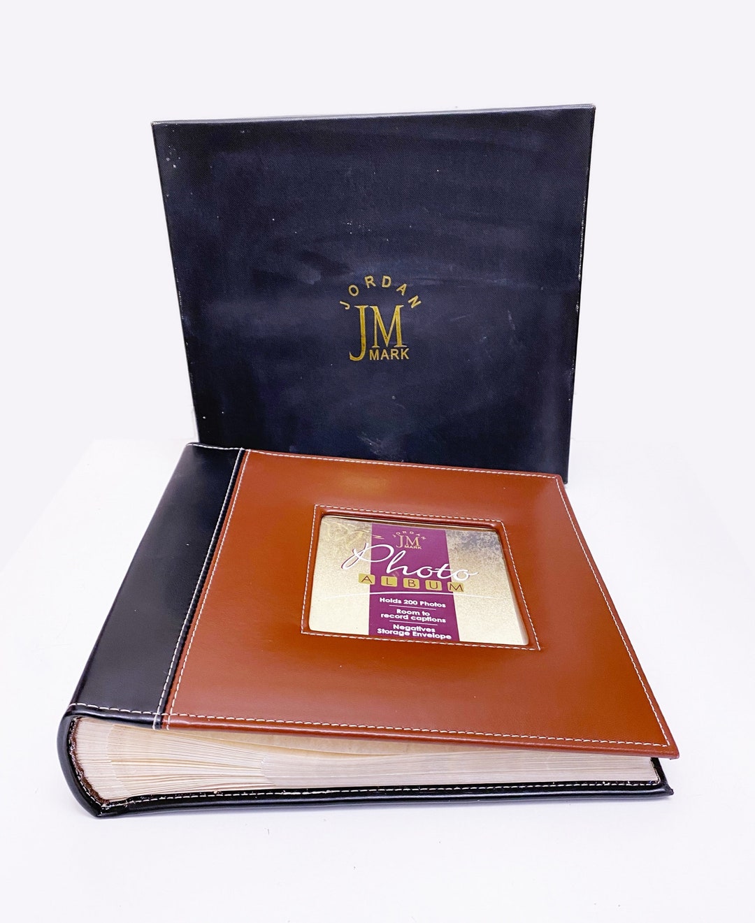 Vintage 6x4 Leather Photo Album Holds 200 Photos Photo Album With