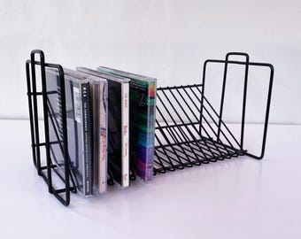 Wire Post Modern Guitar Shaped CD Tower 1990s Y2k Vintage