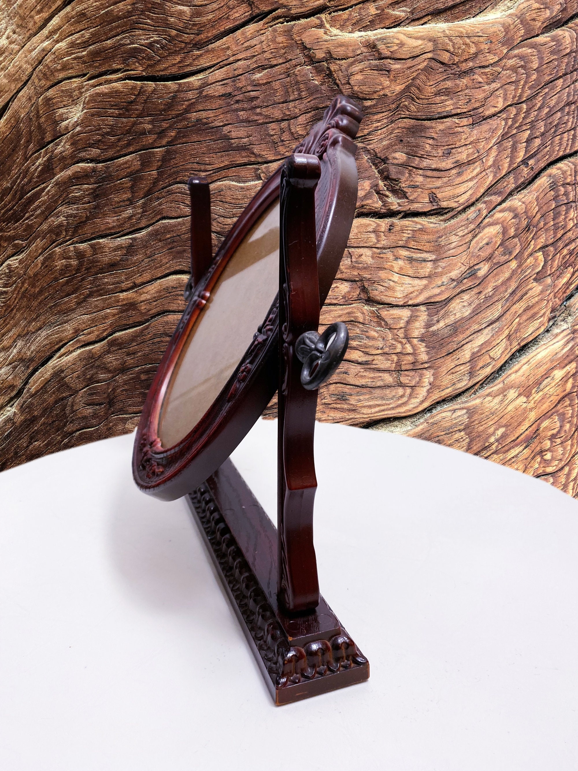 Table Top Acrylic Faux Wood Swivel Frame Tilting Frame Home - Etsy