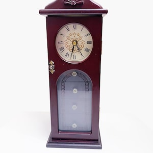 Vintage wooden jewelry box with watch and drawers Vintage wooden jewelry organizer cabinet