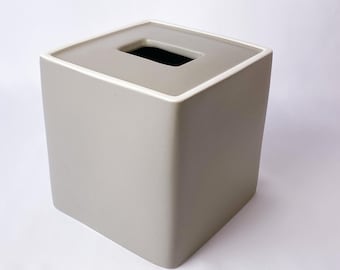 Vintage Ceramic Square Tissue Box Cover - Home Bathroom Decor