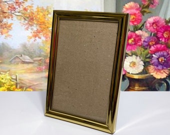 Vintage Brass Photo Frame 5x7: Victorian Style Tabletop Decor
