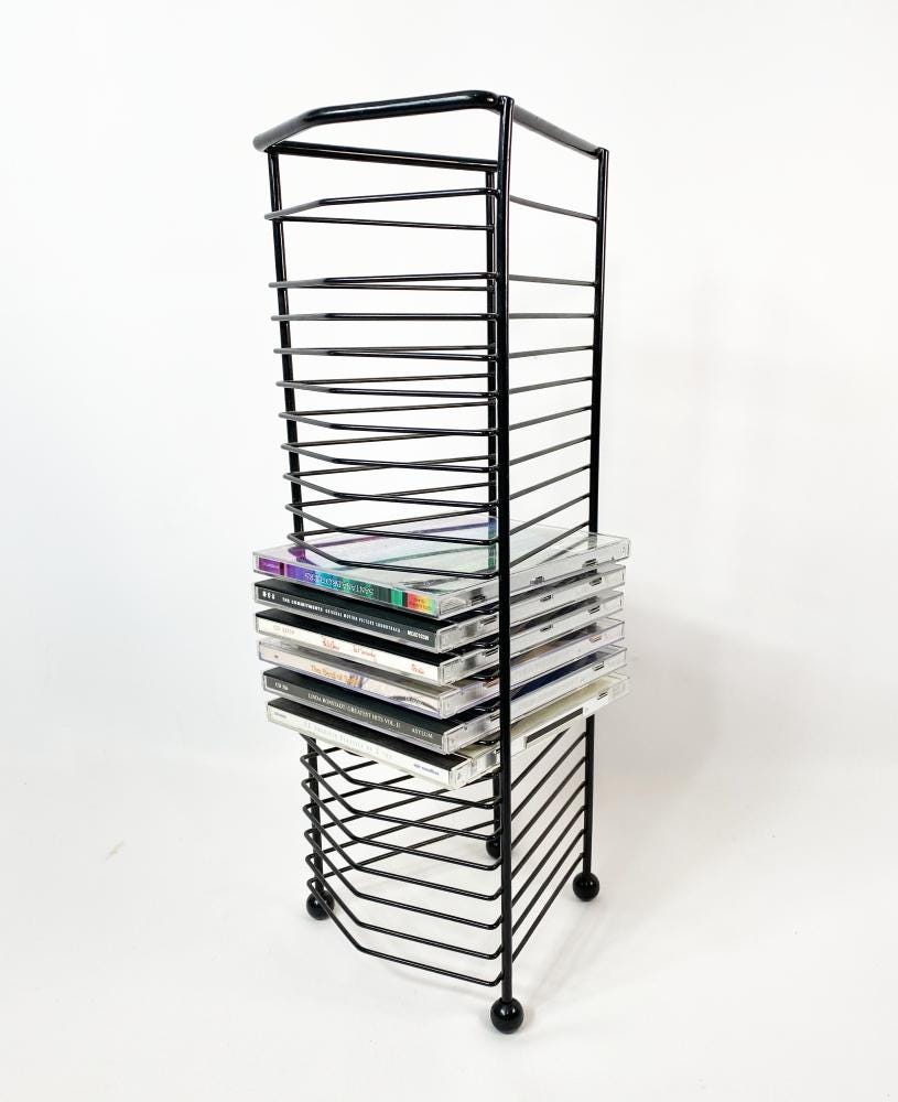 Vintage Wire Cd Rack - Etsy Canada