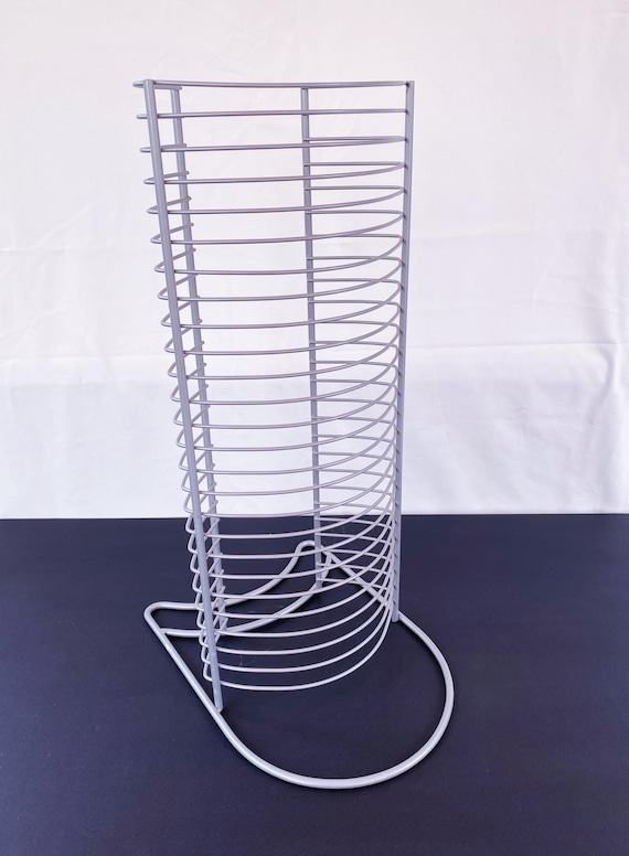 Vintage Steel CD Rack Tower: 25-disc Organizer - Etsy