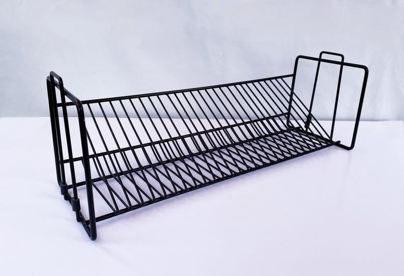 Slanted Vinyl Rack Vintage Black Wire Desktop 30 Slot CD Holder CD Organizer - Etsy