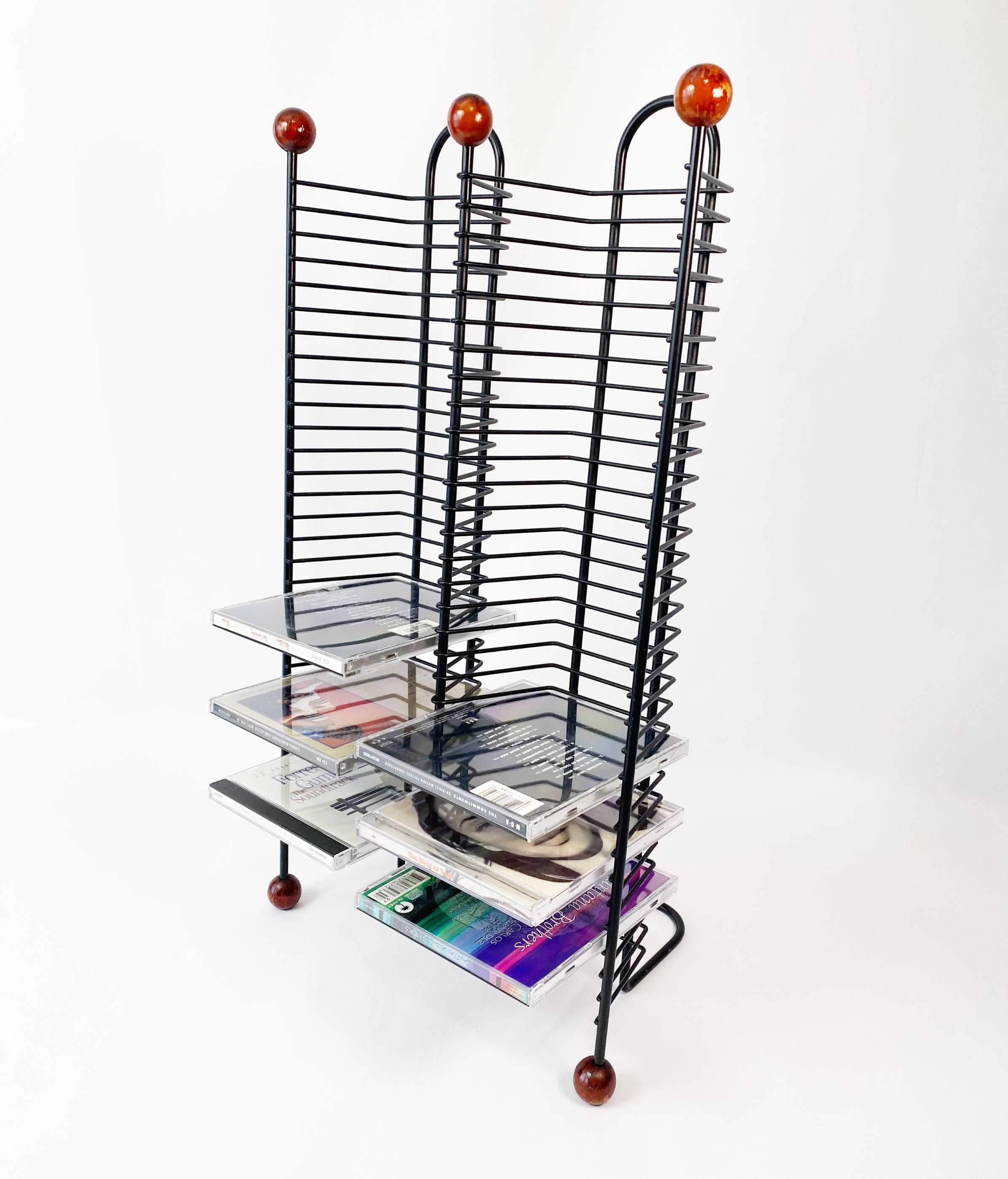 Vintage Black Wire Desktop 60 CD Holder CD Organizer - Etsy