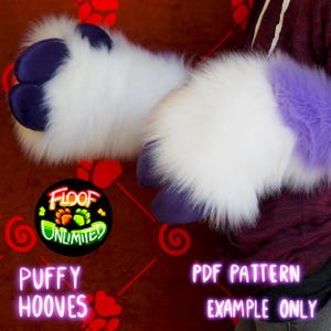 DIY Fursuit Puffy Hooves - PDF Pattern by Floof Unlimited