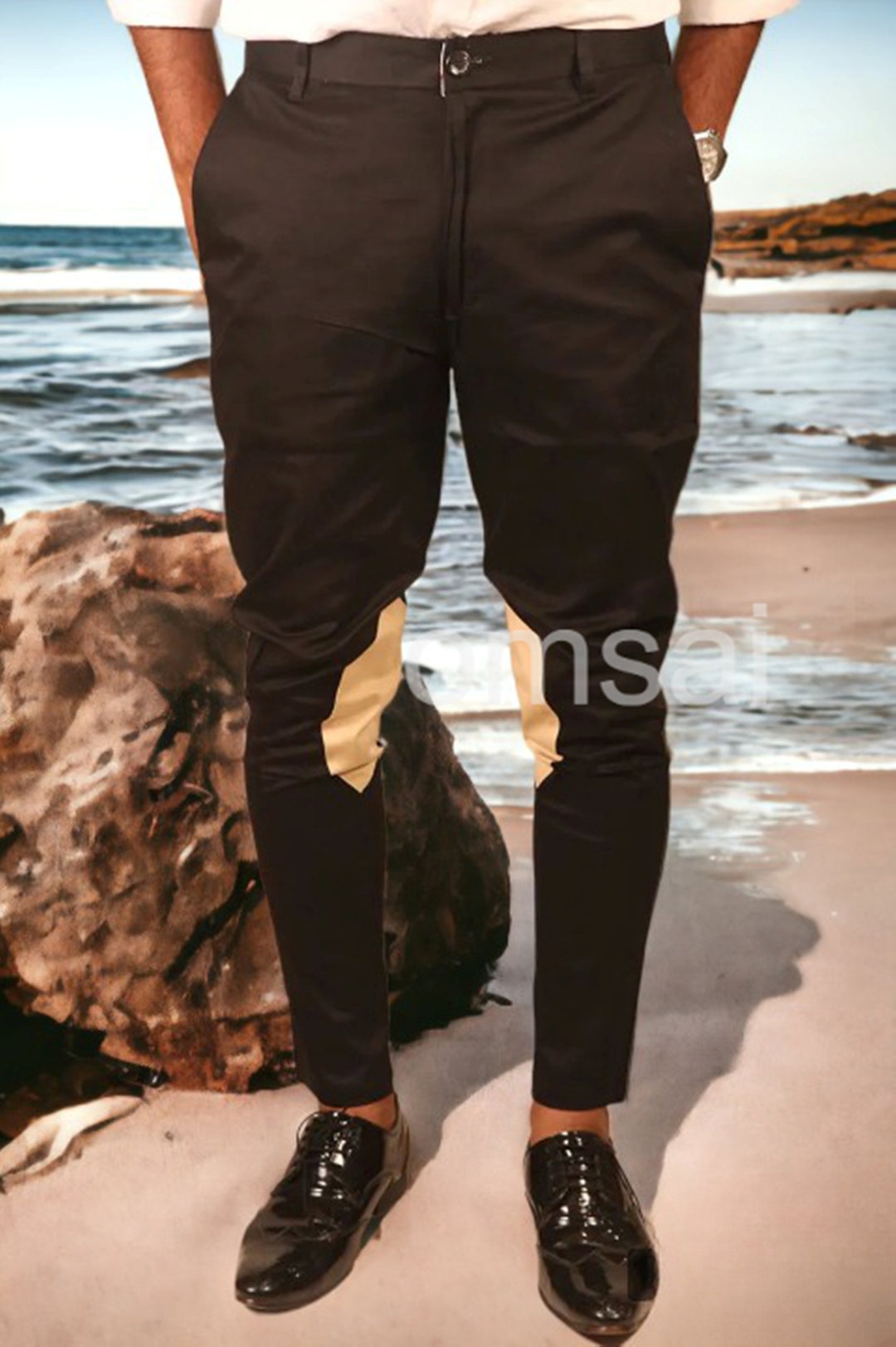 Mens Khaki Breeches Pants /equestrian Sports Pant /horse Riding