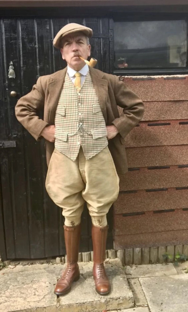 Men's Breeches Equestrian Horse Riding Pant Baggy Fit Trouser Etsy