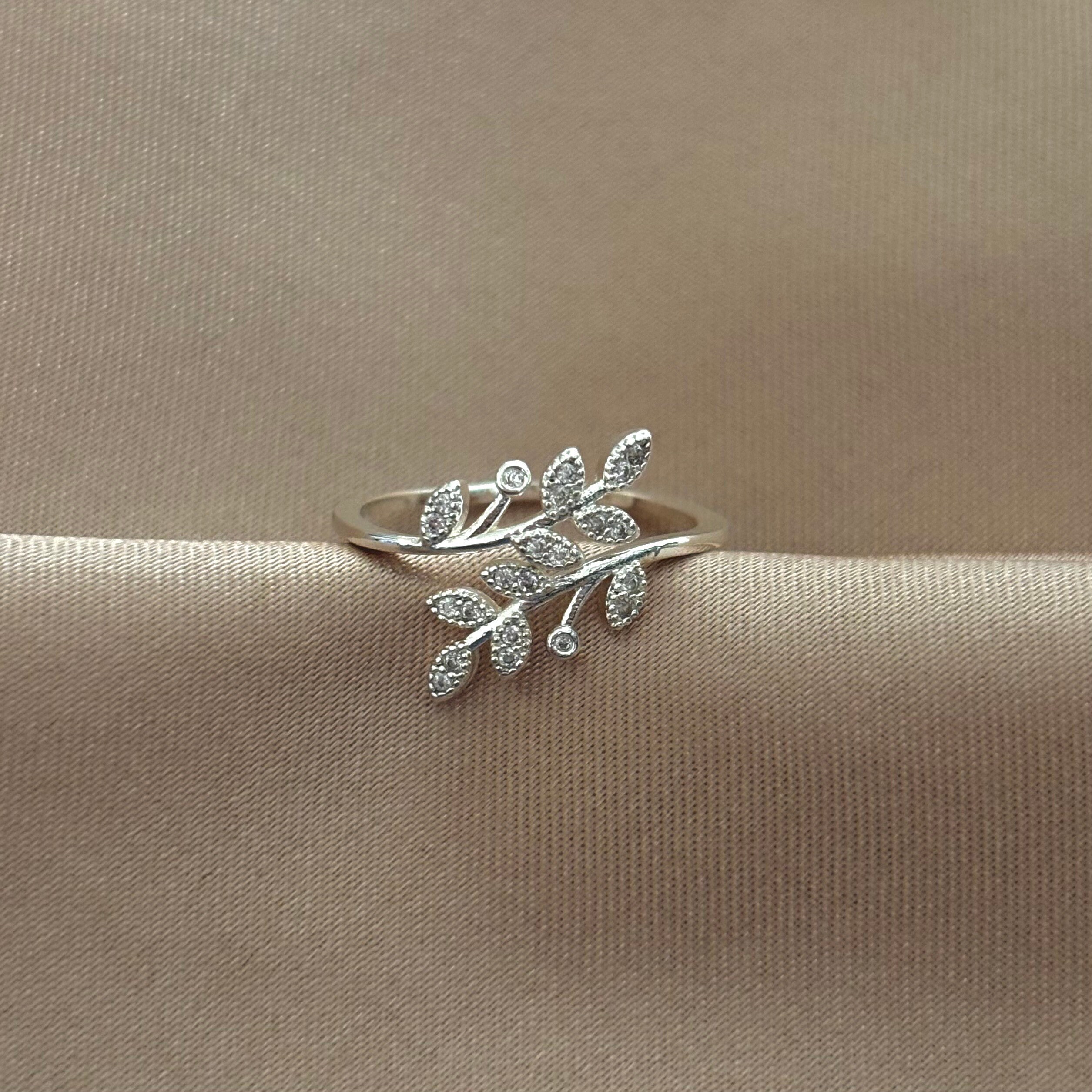 Leaf cheap ring diamond