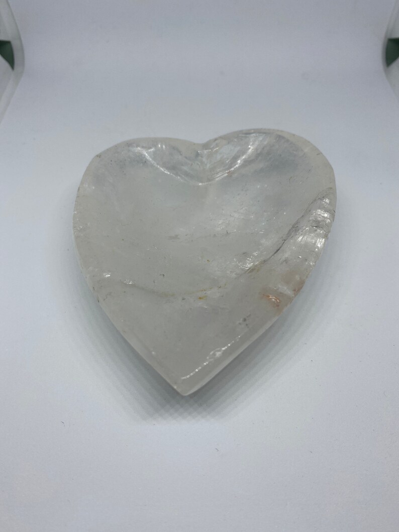 Clear Quartz Heart Bowl Reiki-Charged