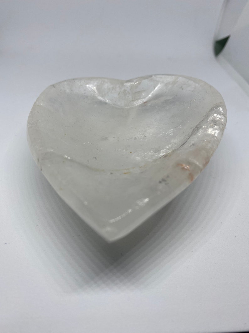Clear Quartz Heart Bowl Reiki-Charged