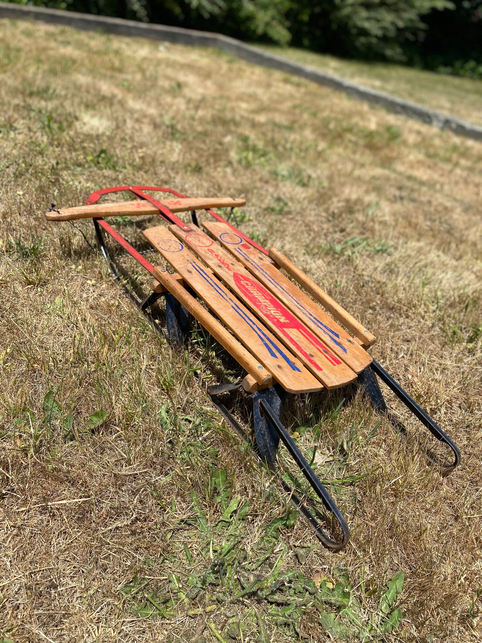 1945 vintage all original snow sled Etsy