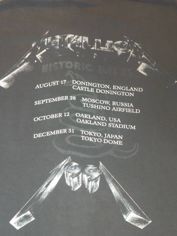 metallica black tour dates