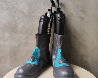ESPECIAL Pocket Monsters Team Aqua Cosplay Zapatos Hombre Botas