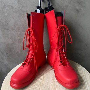Daredevil Cosplay Shoes Men Boots Red Ver.