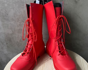 Daredevil Cosplay Shoes Men Boots Red Ver.