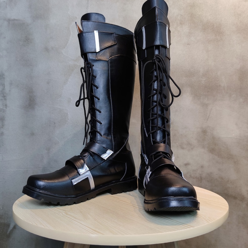 Captain America The Winter Soldier Cosplay Shoes Bucky Barnes Boots Custom Made image 3