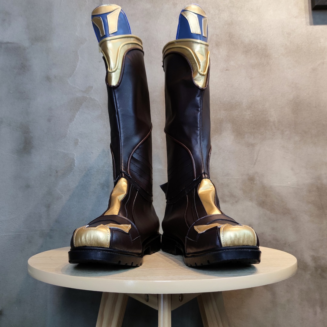 Avengers Infinity War Thanos Cosplay Shoes Men Boots Custom Etsy
