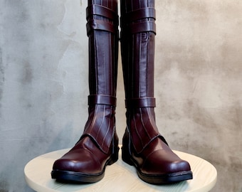 Zapatos de Cosplay de Anakin Skywalker de Star Wars, botas para hombre hechas a medida