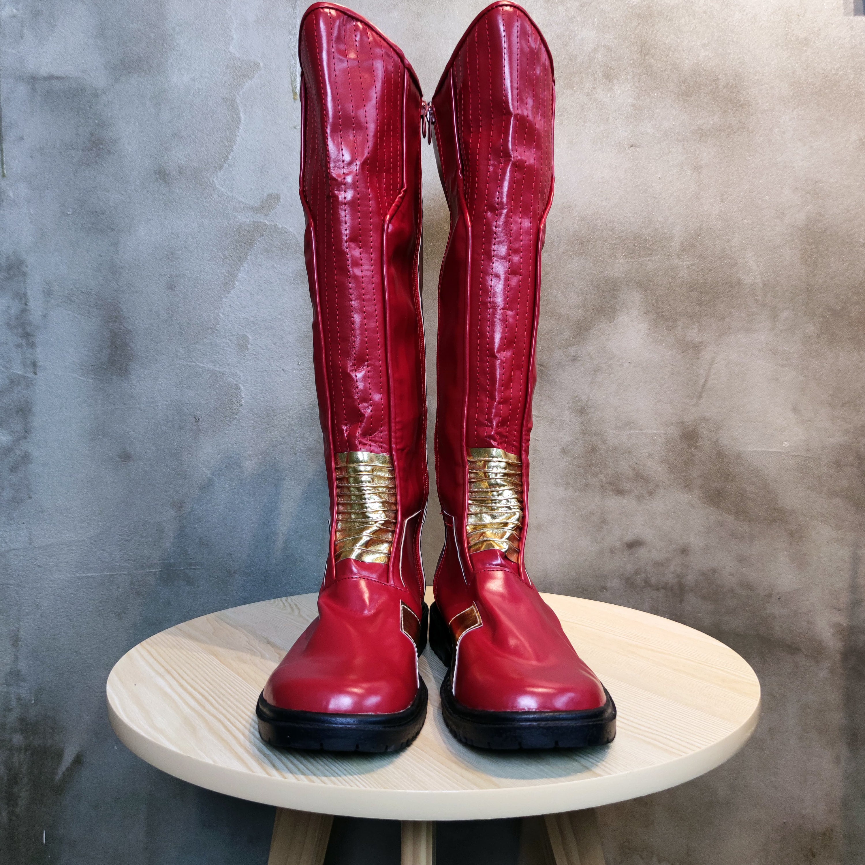 The Flash Shoes Cosplay Barry Allen Boots for Adult Etsy