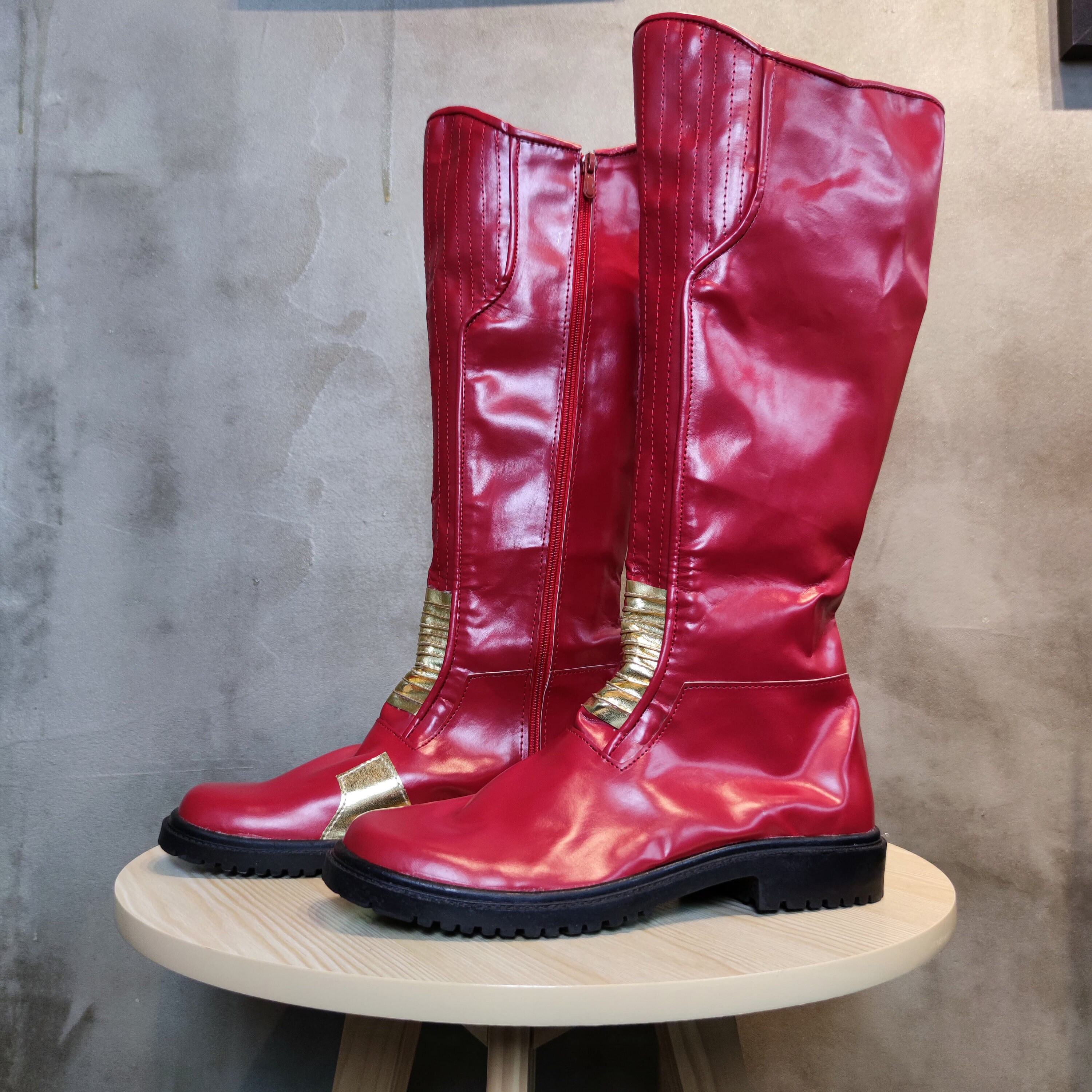 The Flash Shoes Cosplay Barry Allen Boots for Adult Etsy