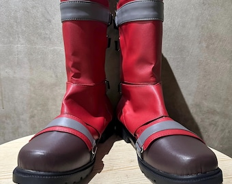 Soldier Boy Cosplay Shoes Boots Custom Made Red Ver