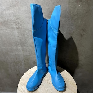 Invincible Mark Grayson Cosplay Shoes Men Boots Color Blue
